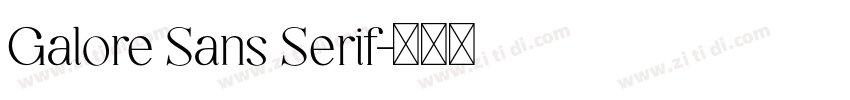 Galore Sans Serif字体转换